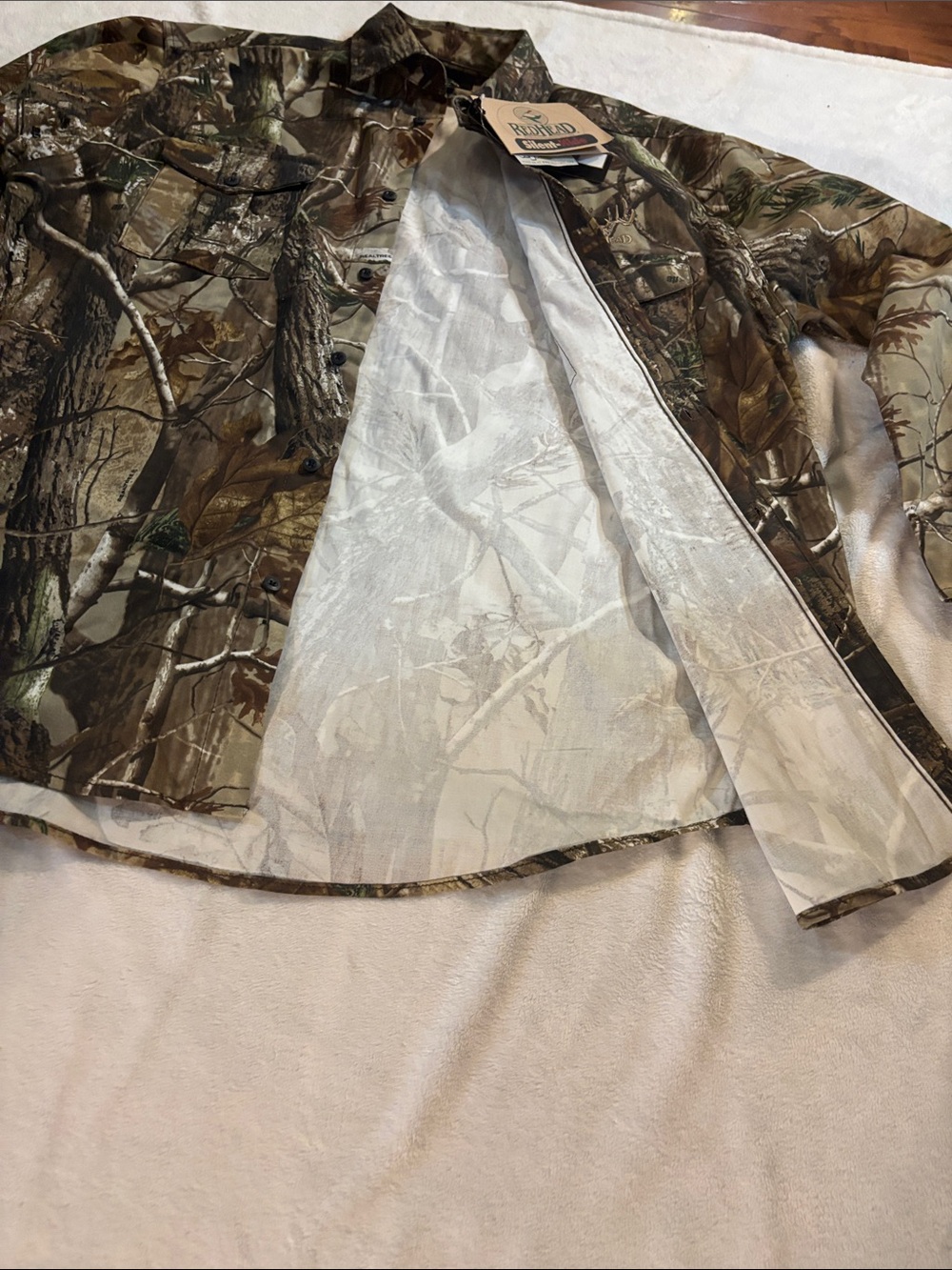 Redhead Silent-Hide Button Down Hunting Shirt Size XL/TG NWT - Picture 4 of 12
